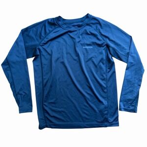 Patagonia Capilene Youth Kids Size M 10 Blue Long Sleeve Fishing Shirt
